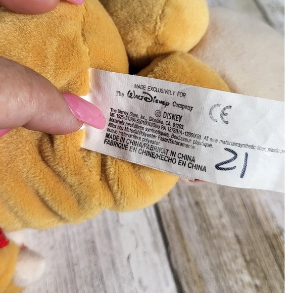 Vintage Disney Winnie the Pooh Plush 2000 New Year Bean Bag Doll with Tags - Picture 5 of 7
